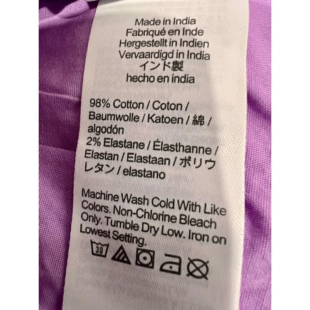 New J. Crew Size 10 Faux-Wrap Sleeveless Mini Dress Purple *Stain*